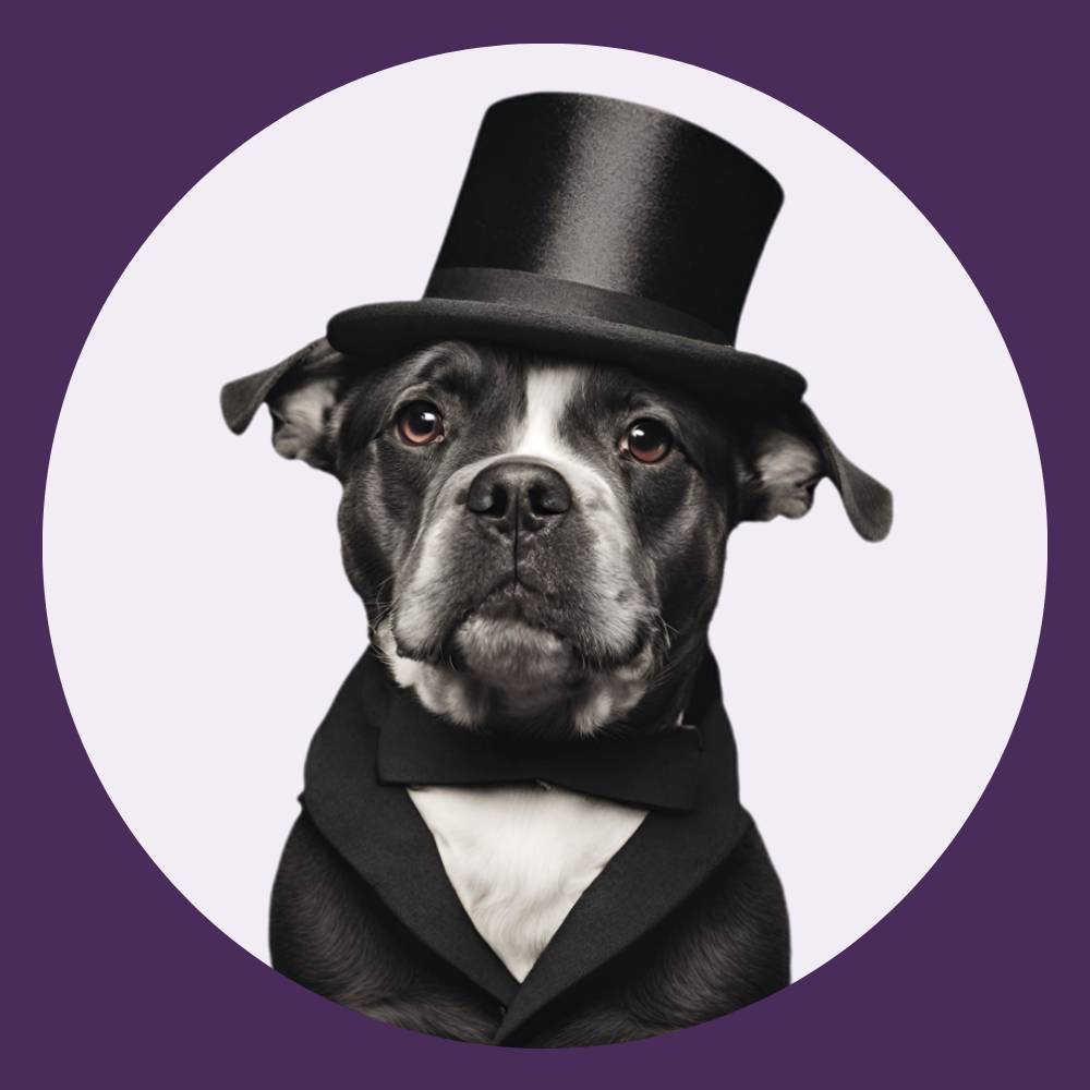 bark and prosper dog mascot