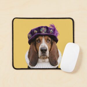 Tudor Basset Hound Mouse Pad